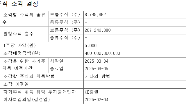 25.02.04 주식소각기업정리